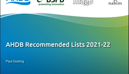 Releasing the RL: AHDB Recommended Lists (RL) for cereals and oilseeds 2021/22